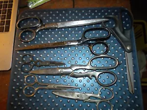 Vintage Junk Drawer Lot Sewing Scissors Used lot 71 - Picture 1 of 4