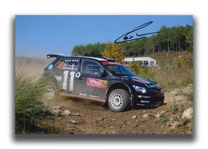 CHRIS INGRAM HAND SIGNED 12X8 PHOTO - RALLY AUTOGRAPH - SKODA. - Picture 1 of 1