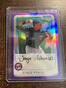 A124,702- 2011 Bowman Chrome Prospect Purple Refractor #BCP159 Jorge Polanco/799 - Picture 1 of 1