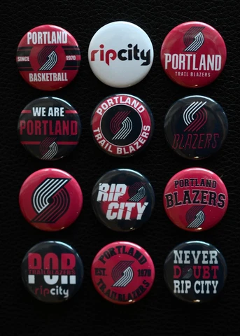 Portland Trail Blazers  - 1 1/2" Inch Magnet Set (Set of 12) Cover