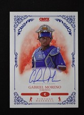 2022 Onyx Vintage Baseball Base Auto Blue Ink #VA-GM Gabriel Moreno - Toronto