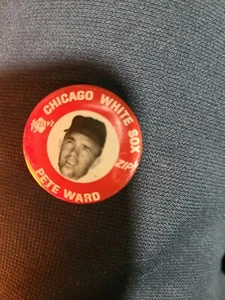 Prendedor de béisbol Chicago White Sox 1969 Pete Ward raro Kelly's cremallera MLBPA - Excelente - Imagen 1 de 6