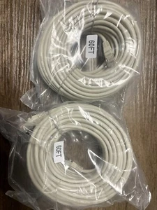 2PCS 60FT UTP Cat5E 4P Patch PRUEBA PARA EIA / TIA 568B - Imagen 1 de 4