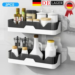 Duschregal 2 Stück Duschablage Badregal Duschkorb mit Saugnapf BadezimmerRegal - Bild 1 von 21