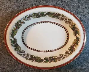 Spode CHRISTMAS ROSE Oval Vegetable Bowl 9 1/4" bone china England RETIRED - Picture 1 of 9