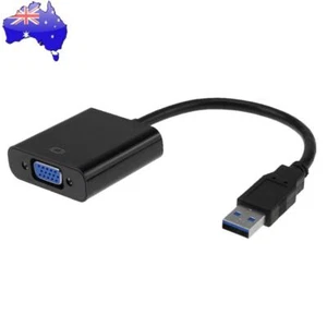 USB to VGA Adapter 1080P Multi-Display Video Converter for Windows 7/8/8.1/10 - Afbeelding 1 van 9