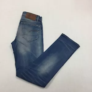 GSTAR Jeans Mens W29 L32 Regular Straight Fit Denim Blue - Picture 1 of 14