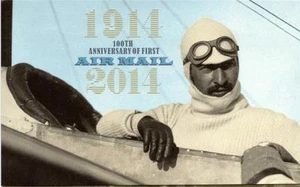 AUSTRALIA, 2014 100 ANIVERSARIO DEL PRIMER CORREO AÉREO, CARPETA, HOJA MÍNIMA DE CONTENIDO Y JUEGO 2 - Imagen 1 de 1
