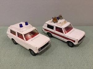 Set of 2 Corgi Toys "Vigilant" Range Rovers - Vintage 1970s - Picture 1 of 12