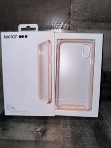 Rose Gold Tech21 iPhone X & XS Phone Case Evo Elite Drop Protection New in Box - Picture 1 of 4