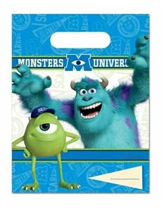 6 x borse festa bambini manigliate bottino festa Disney Monsters University Inc  - Foto 1 di 1