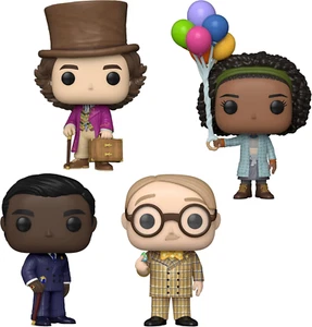 Wonka (2023) Funko Pop! Movies Complete Set (4) Willy Wonka, Prodnose, Noodle an - Picture 1 of 12
