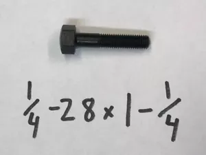 1/4 - 28 X 1- 1/4 High Hex Cap Screw, Reproduction, Pre war, Grade 8 - Picture 1 of 1