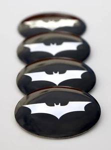 4x 3D Metal Batman Pegatina Emblema Calcomanía 2.2" FORMA DE CÚPULA - Imagen 1 de 11