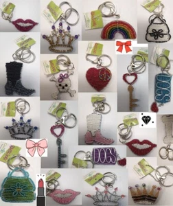 LLAVEROS BEADWORX MUJER SEÑORA CORAZÓN LINDO CORONA PRINCESA LABIOS BOLSO LLAVERO REGALO - Imagen 1 de 41