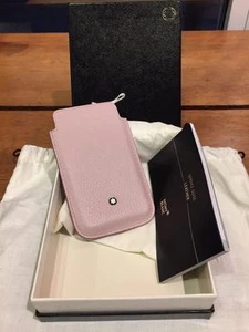Montblanc Portacellulare Pelle Rosa 109170 - Cell Phone Holder - Picture 1 of 2