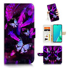 ( For Oppo Reno2 Z , Reno 2 Z , 2z) Flip Case Cover Pb24201 Purple Butterfly