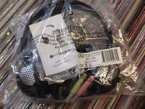 Brand New In Plastic Andrea NC-185 PC Computer Headset Headphones w/ microphone