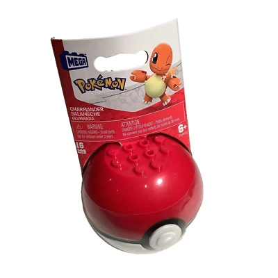 MEGA Construx -Pokemon Pokeball Evergreen Set - CHARMANDER in Poke Ball (16 Pcs) - Image 1 of 4