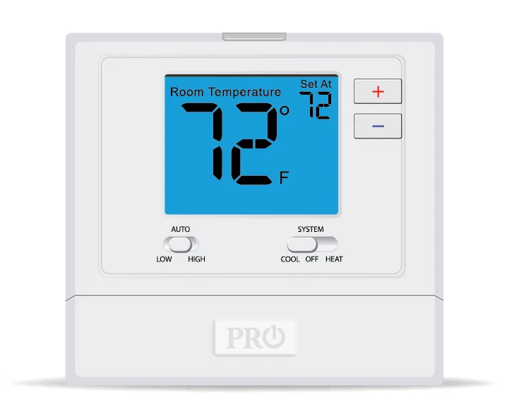 PRO1 IAQ T731 Digital Non-Programmable PTAC Thermostat, 2 Heat - 1 Cool, Wired - Image 1 of 1