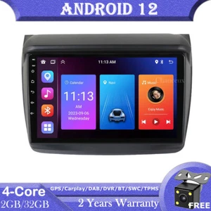9"Android 12 Car Stereo Radio GPS SAT Navi DVR For Mitsubishi Pajero Sport 08-16 - Picture 1 of 12