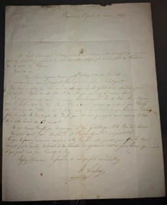 ÉMIGRATION . PYRENÈES. COURRIER ADRESSÉ À L'AGENT GÉNÈRAL POUR L'ÉMIGRATION1856. - Bild 1 von 2