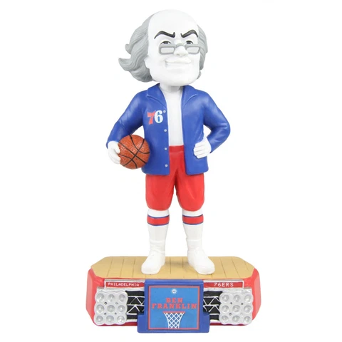 Ben Franklin Philadelphia 76ers Stadium Lights Special Edition Bobblehead NBA Cover