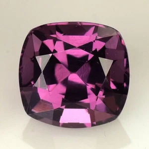 1.70 Ct _PINKISH PURPLE CLR GIT CERTIFIED NATURAL SPINEL CUSHION LOOSE GEMSTONES - Picture 1 of 11