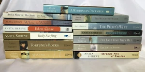 Large lot 13 ANITA SHREVE Romance Books Novels PILOT'S WIFE, Wedding In December - Picture 1 of 6