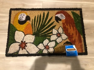 coir mat entry front welcome outdoor door mat new BIRDS stock #78 - Picture 1 of 1