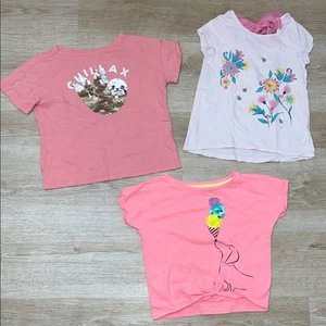 Gap CHILLAX sequin sloth crop tee, gap dachshund ice cream top, Lulurain tee - Picture 1 of 4