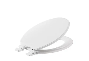 Asiento de inodoro American Standard Moments madera blanco redondo cierre suave #1694172 - Imagen 1 de 3