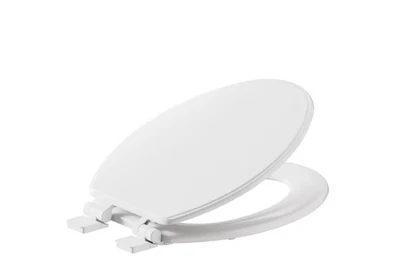 American Standard Moments Wood White Round Soft Close Toilet Seat #1694172 - Image 1 of 3