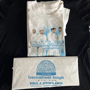 Backstreet Boys Shirt & Merch Bag - White Medium - Millennium - Sphere Las Vegas - Picture 1 of 11