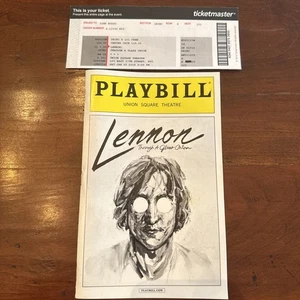 Lennon Through A Glass Onion Broadway Playbill Union Square Theatre diciembre 2014 - Imagen 1 de 9
