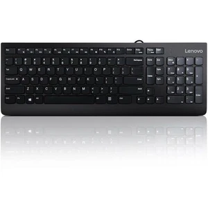 Lenovo 300 USB Keyboard, Wired, Adjustable Tilt, Ergonomic, Windows 7/8/10, - Picture 1 of 4