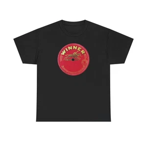 Vintage Retro 78rpm Label Tee T Shirt Winner Records DISTRESSED NWT S-5XL - Picture 1 of 6