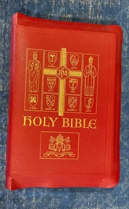 LARGE Holy Bible Papal Edition John P. O'Connell Catholic Press Illustrated 1952 - Bild 1 von 20