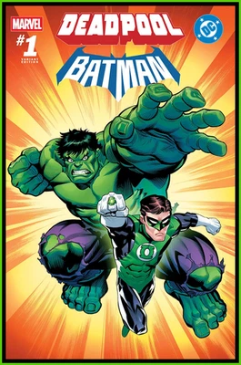 DEADPOOL BATMAN #1 MCGUINNESS ЭКСКЛЮЗИВНЫЙ ВАРИАНТ HULK ЗЕЛЕНЫЙ ФОНАРЬ MARVEL DC NM - Изображение 1 из 4