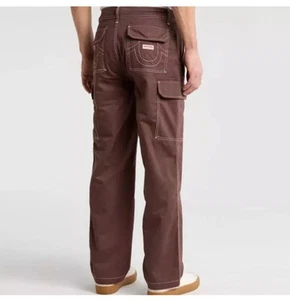 True Religion Men's Cargo Pants Size 32 Bracken Brown 108335 NWT - Picture 1 of 5