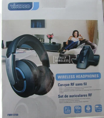 VIVANCO CUFFIE WIRELESS RF SET *NUOVE CON SCATOLA - Immagine 1 di 4