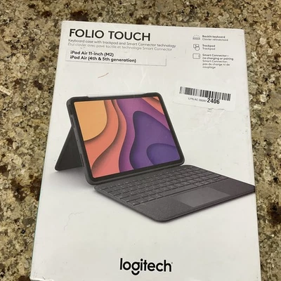 Logitech Folio Touch iPad Keyboard Case 11-inch (M2&M3)Pad Air (4th & 5th-gen) - Image 1 of 4
