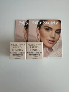 2x Polite Society More Than a Pretty Powder Loose Setting Powder Translucent - Picture 1 of 3
