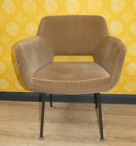 70er Jahre Fröscher KG Armlehnstuhl Polster Konferenzstuhl Cocktailsessel Sessel - Bild 1 von 13