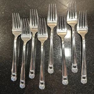 8 tenedores de ensalada Rogers & Bros Eternally Yours de colección 1847 cubiertos - Imagen 1 de 5