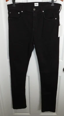 *NWT* EDWIN Men's Maddox Core Slim 5-Pocket Black Stretch Jeans Size 32x34 - Image 1 of 4