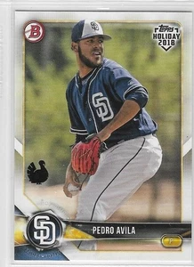 2018 Topps Holiday Bowman Turkey #TH-PA PEDRO AVILA (04/35) Padres FREE SHIPPING - Picture 1 of 2