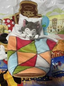 Caja de pañuelos Figaro cubierta cama gato dormido Pinocho Tokio Disney Store Japón - Imagen 1 de 2