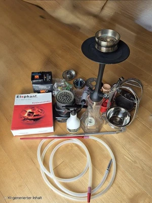 Riesen Shisha Paket viel Zubehör Plus Shisha Wasserpfeife - Bild 1 von 4