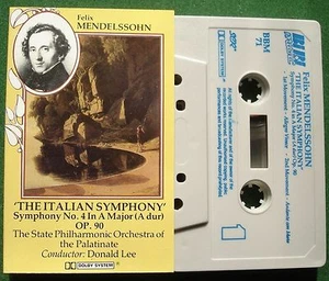 Mendelssohn Italian Symphony No 4 Donald Lee Cassette Tape - TESTED - Picture 1 of 1